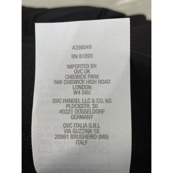 Susan Graver Weekend Crop Pants Ruching Detail Womens 4X Black Rayon Blend NEW - Picture 6 of 8